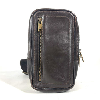 Louis Vuitton Sling Bag M92535 Utah Leather Brown Utah Sui Mens
