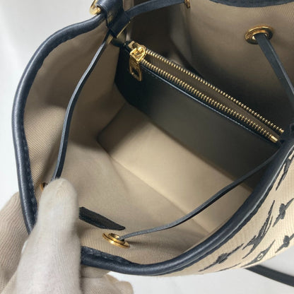 Louis Vuitton Shoulder Bag M23080 Cotton, Leather Black Monogram Visor Pool Neo Noe Mm Women