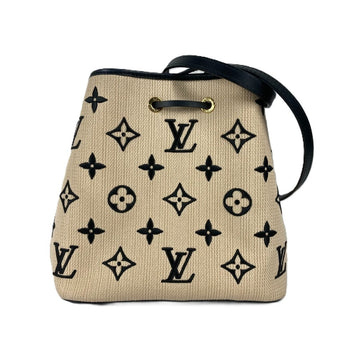 Louis Vuitton Shoulder Bag M23080 Cotton, Leather Black Monogram Visor Pool Neo Noe Mm Women