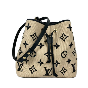 Louis Vuitton Shoulder Bag M23080 Cotton, Leather Black Monogram Visor Pool Neo Noe Mm Women