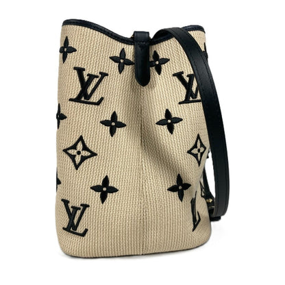 Louis Vuitton Shoulder Bag M23080 Cotton, Leather Black Monogram Visor Pool Neo Noe Mm Women