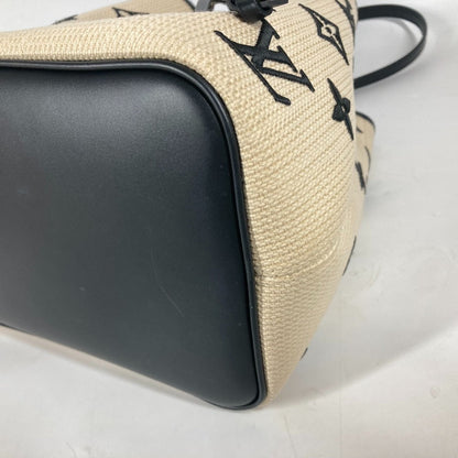 Louis Vuitton Shoulder Bag M23080 Cotton, Leather Black Monogram Visor Pool Neo Noe Mm Women