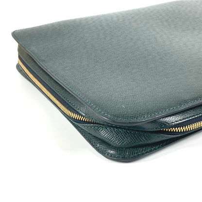Louis Vuitton Business Bag M30064 Taiga Leather Green Taiga Baltic Mens
