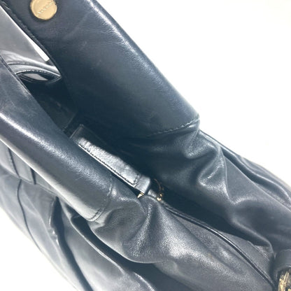 Bvlgari Shoulder Bag Leather Black Bvlgari Bvlgari Logo Chandra Women