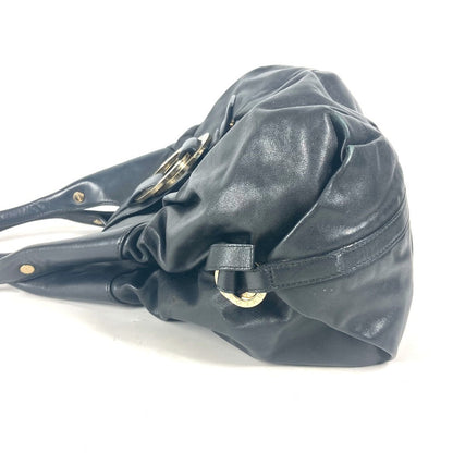 Bvlgari Shoulder Bag Leather Black Bvlgari Bvlgari Logo Chandra Women