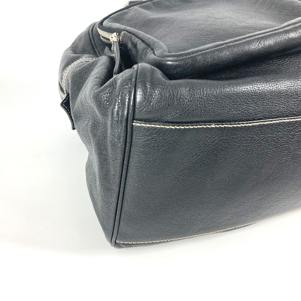 Gucci Boston Duffel Bag 201847 Leather Black Hysteria Logo Unisex(Unisex)