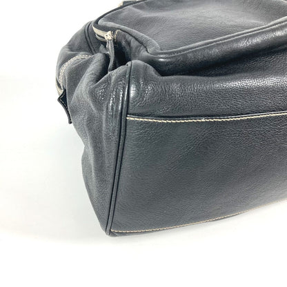 Gucci Boston Duffel Bag 201847 Leather Black Hysteria Logo Unisex(Unisex)