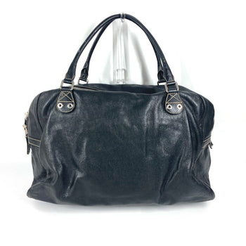 Gucci Boston Duffel Bag 201847 Leather Black Hysteria Logo Unisex(Unisex)