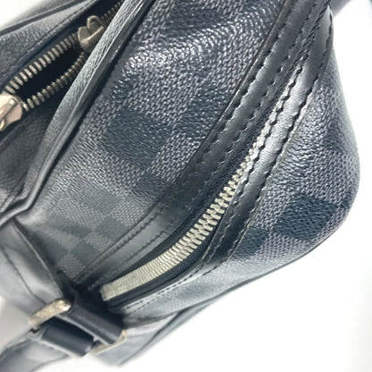 Louis Vuitton Shoulder Bag N45252 Damier Grafitto Canvas Black Damier Grafitte Io Unisex(Unisex)