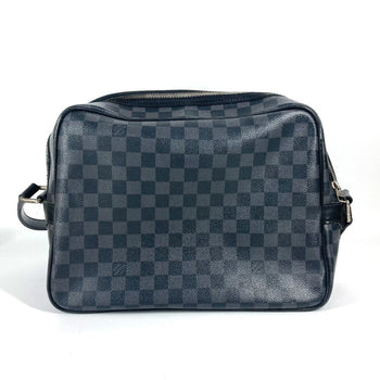 Louis Vuitton Shoulder Bag N45252 Damier Grafitto Canvas Black Damier Grafitte Io Unisex(Unisex)