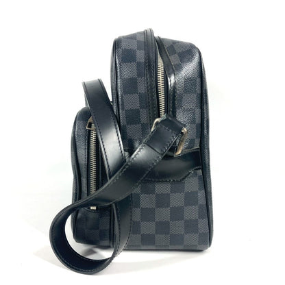 Louis Vuitton Shoulder Bag N45252 Damier Grafitto Canvas Black Damier Grafitte Io Unisex(Unisex)
