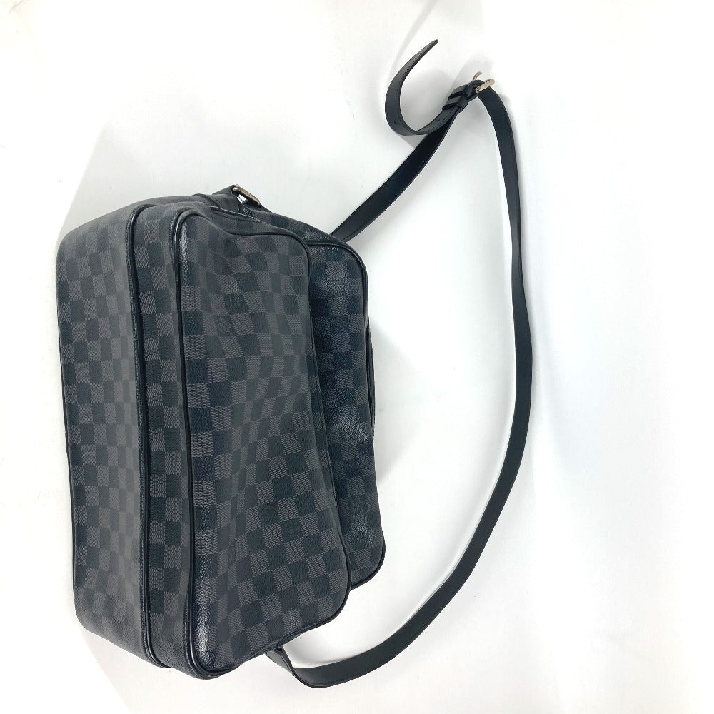 Louis Vuitton Shoulder Bag N45252 Damier Grafitto Canvas Black Damier Grafitte Io Unisex(Unisex)