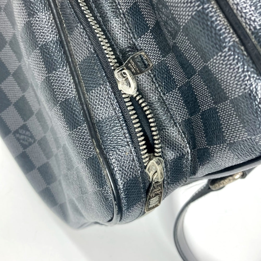Louis Vuitton Shoulder Bag N45252 Damier Grafitto Canvas Black Damier Grafitte Io Unisex(Unisex)