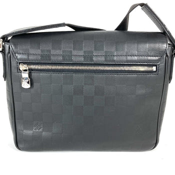 Louis Vuitton Shoulder Bag N42711 Damier Anfini Leather Black Damier Anfini District Pm Nv3