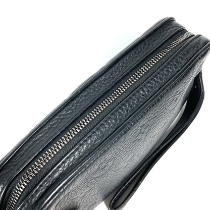 Louis Vuitton Clutch Bag M55703 Taurillon Clemence Leather Black Monogram Taurillon Clemence Chain