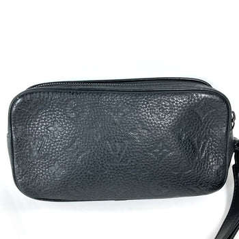 Louis Vuitton Clutch Bag M55703 Taurillon Clemence Leather Black Monogram Taurillon Clemence Chain