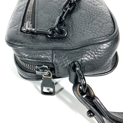 Louis Vuitton Clutch Bag M55703 Taurillon Clemence Leather Black Monogram Taurillon Clemence Chain