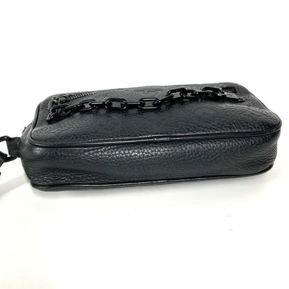 Louis Vuitton Clutch Bag M55703 Taurillon Clemence Leather Black Monogram Taurillon Clemence Chain