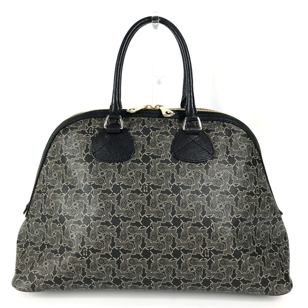 Celine Handbag Pvc / Leather Black Sulky Logo Women