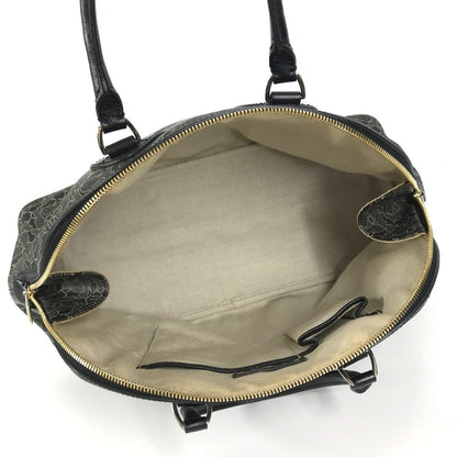 Celine Handbag Pvc / Leather Black Sulky Logo Women