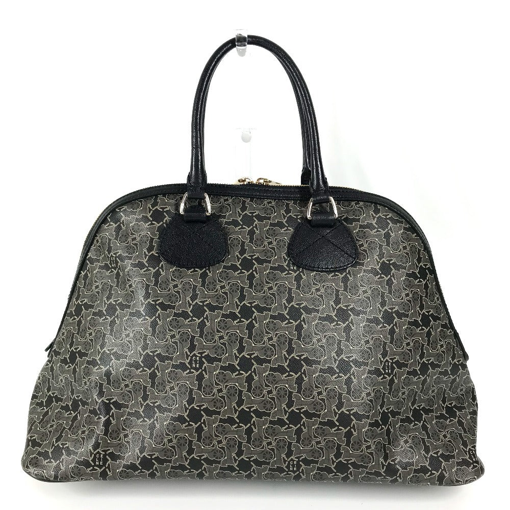 Celine Handbag Pvc / Leather Black Sulky Logo Women