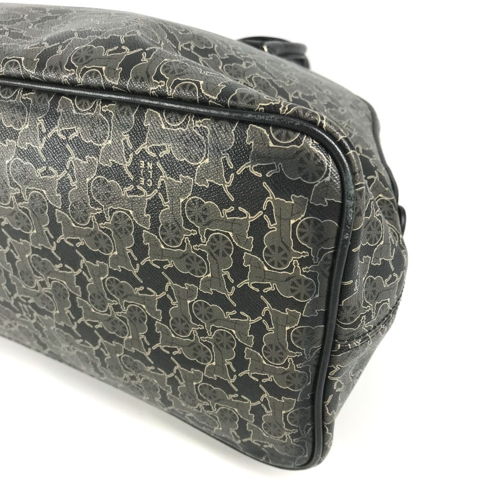 Celine Handbag Pvc / Leather Black Sulky Logo Women