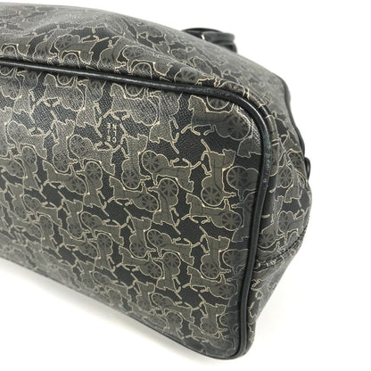 Celine Handbag Pvc / Leather Black Sulky Logo Women