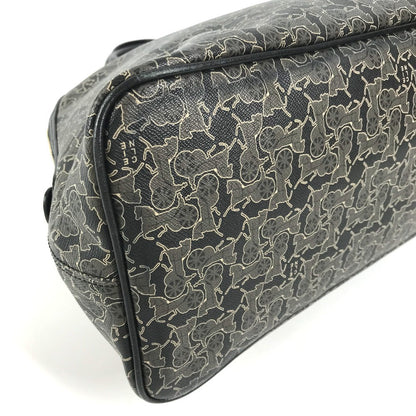 Celine Handbag Pvc / Leather Black Sulky Logo Women