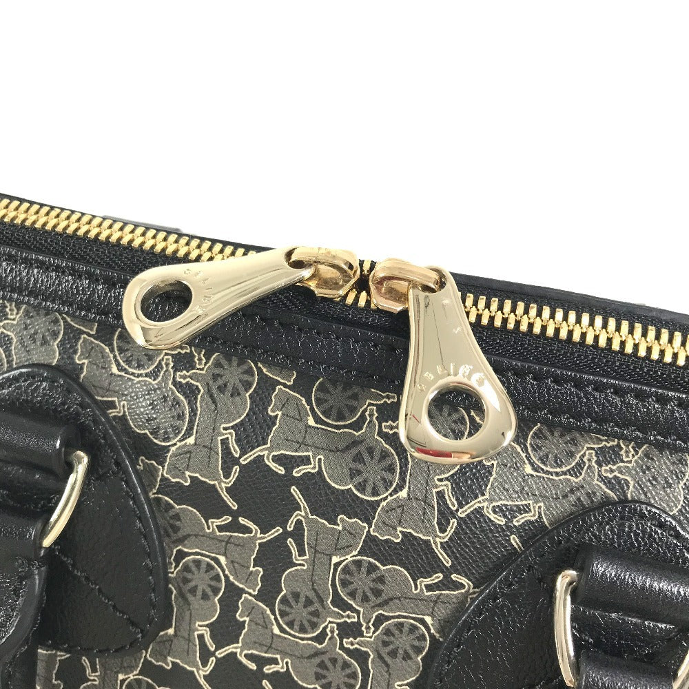 Celine Handbag Pvc / Leather Black Sulky Logo Women