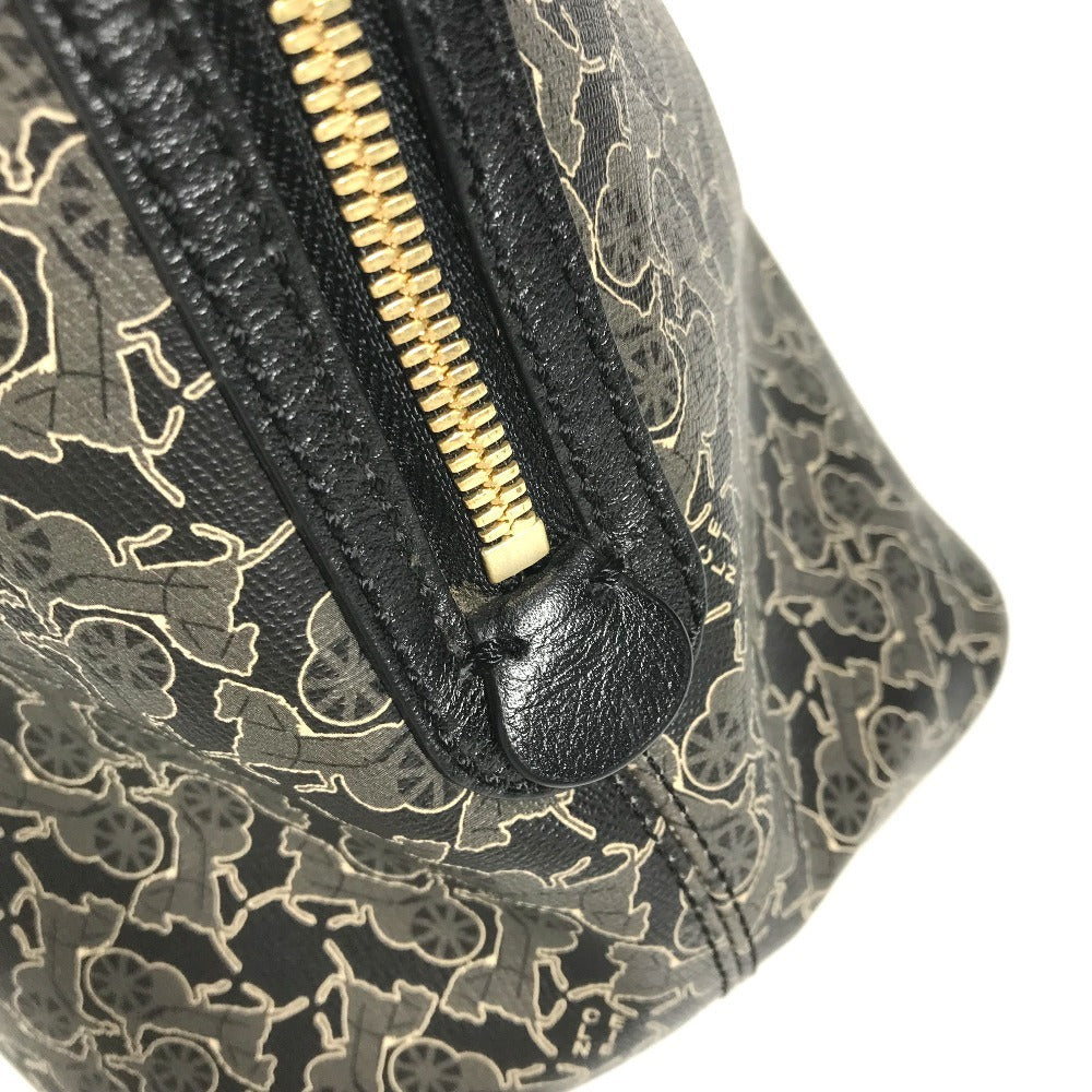 Celine Handbag Pvc / Leather Black Sulky Logo Women