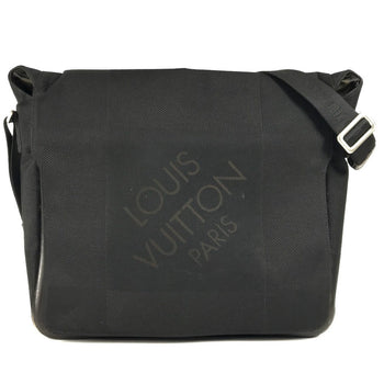 Louis Vuitton Shoulder Bag M93225 Damier Jean Canvas Black Damier Jean Messager Nm Mens