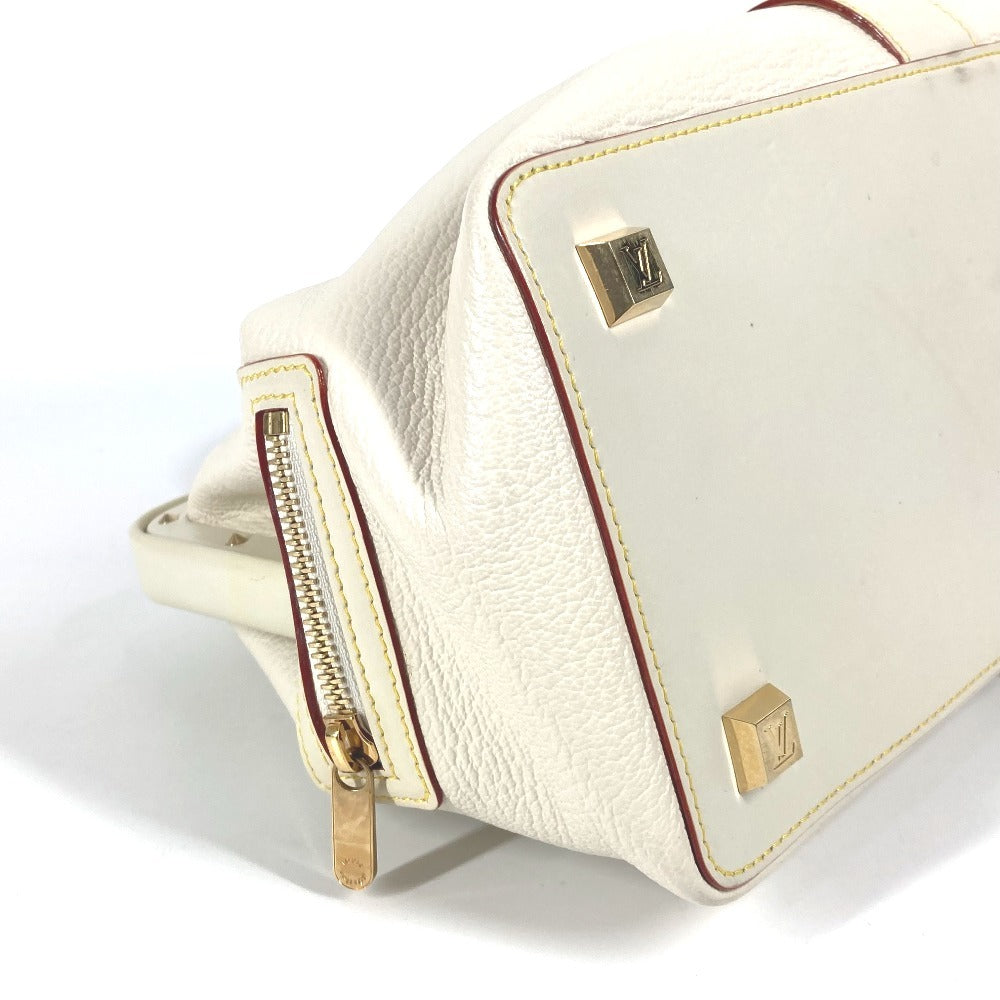 Louis Vuitton Handbag M91811 Suhari Leather White Suhari Angnieux Pm