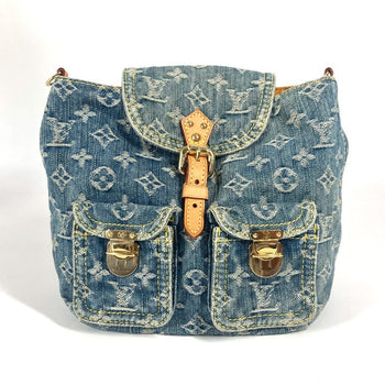 Louis Vuitton Backpack M95057 Monogram Denim Canvas Blue Monogram Denim Sac A Dospm
