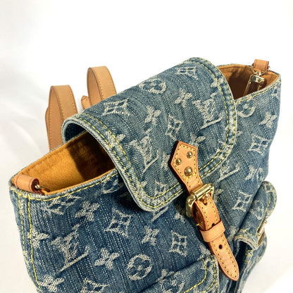 Louis Vuitton Backpack M95057 Monogram Denim Canvas Blue Monogram Denim Sac A Dospm
