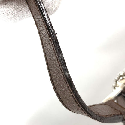 Bvlgari Shoulder Bag Leather / Canvas Beige Logomania Logo