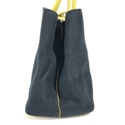 Fendi Handbag 8Bh253 Denim, Leather Blue Petit Twojours Petit Twojours