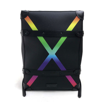 Louis Vuitton Backpack M30337 Taiga Leather Black Taiga Rainbow Soft Trunk Backpack Pm Mens