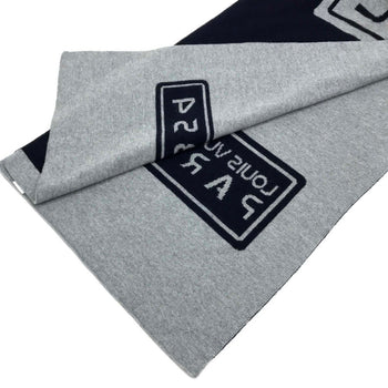 Louis Vuitton Scarf Mp2236 Wool Navy Esharp Gravity Mens