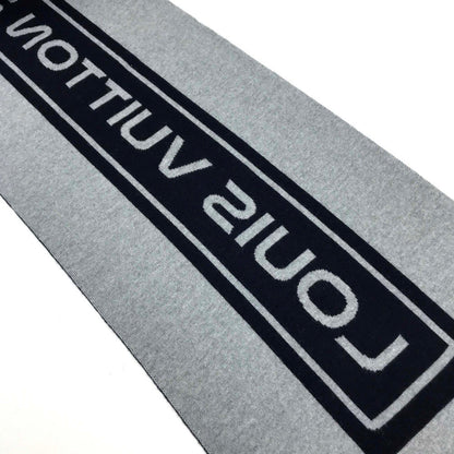 Louis Vuitton Scarf Mp2236 Wool Navy Esharp Gravity Mens