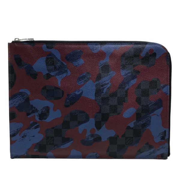 Louis Vuitton Clutch Bag N63292 Damier Grafitto Canvas Multicolor Damier Cobalt Camouflage Pochette