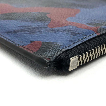 Louis Vuitton Clutch Bag N63292 Damier Grafitto Canvas Multicolor Damier Cobalt Camouflage Pochette