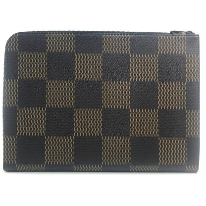 Louis Vuitton Clutch Bag N60390 Damier Canvas Brown Damier Giant Pochette Jules Mens