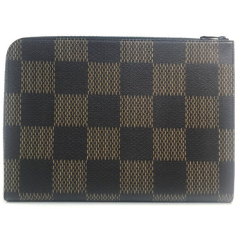 Louis Vuitton Clutch Bag N60390 Damier Canvas Brown Damier Giant Pochette Jules Mens