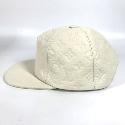 Louis Vuitton Hat Mp2321 Monogram Ann Platt Leather White Monogram Ann Platt Casquette Quill 1.0