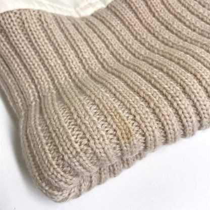 Chanel Knit Hat Polyester Ivory / Beige Cc Coco Mark Sports Line Logo Women S