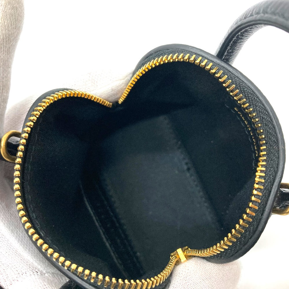 Balenciaga Shoulder Bag 639756 Leather Black Logo Villetop Women