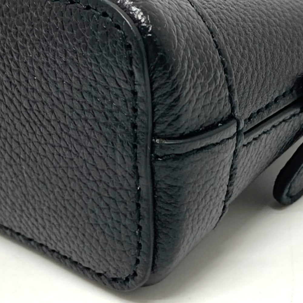 Balenciaga Shoulder Bag 639756 Leather Black Logo Villetop Women