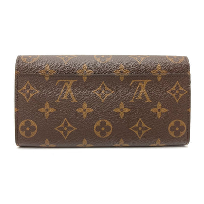 Louis Vuitton Long Wallet Purse M62236 Monogram Canvas Brown Monogram Portefeuille Sarah Women