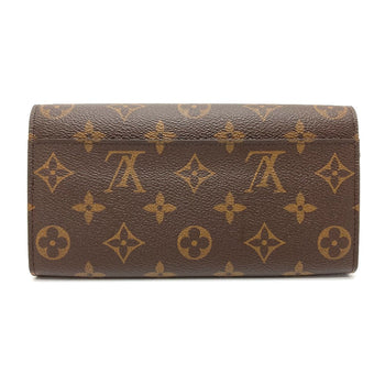 Louis Vuitton Long Wallet Purse M62236 Monogram Canvas Brown Monogram Portefeuille Sarah Women