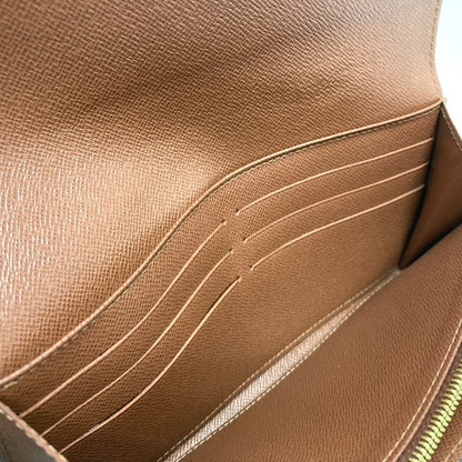 Louis Vuitton Long Wallet Purse M62236 Monogram Canvas Brown Monogram Portefeuille Sarah Women